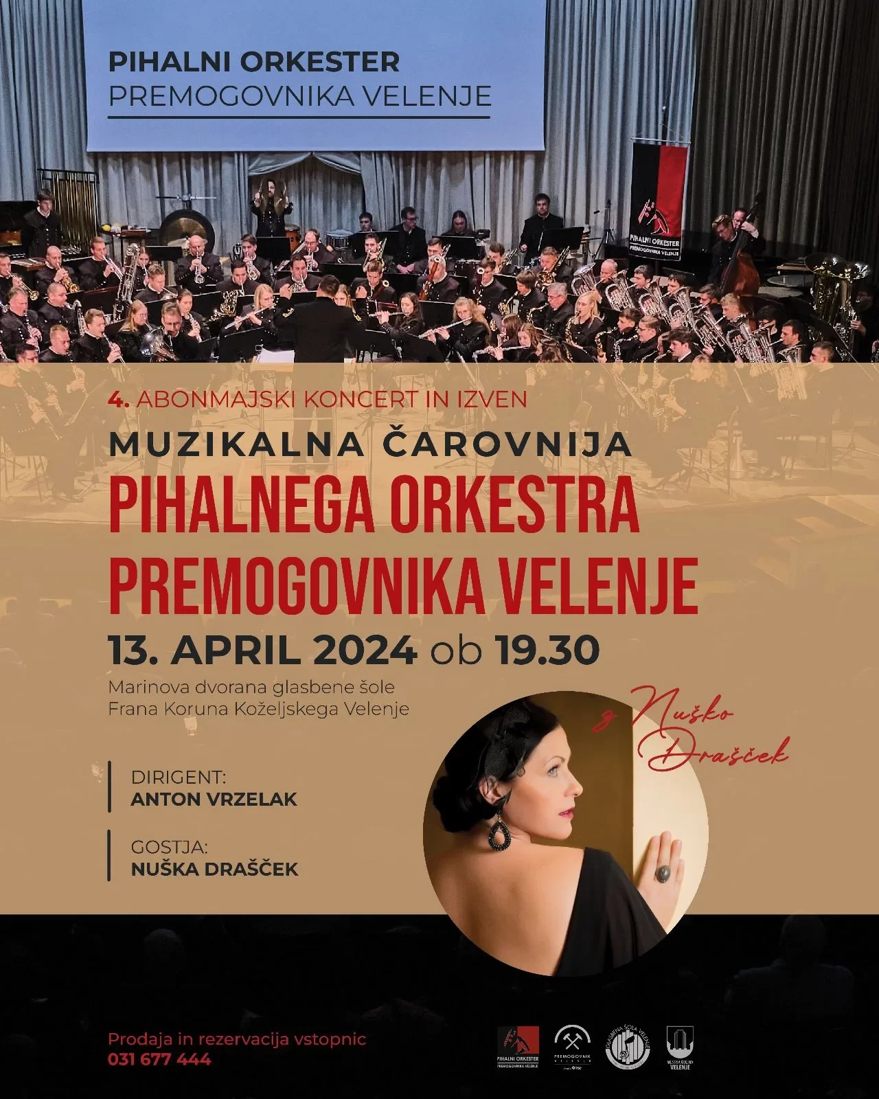 4. abonmajski koncert 2023/24 - Muzikalna čarovnija Pihalnega orkestra Premogovnika Velenje